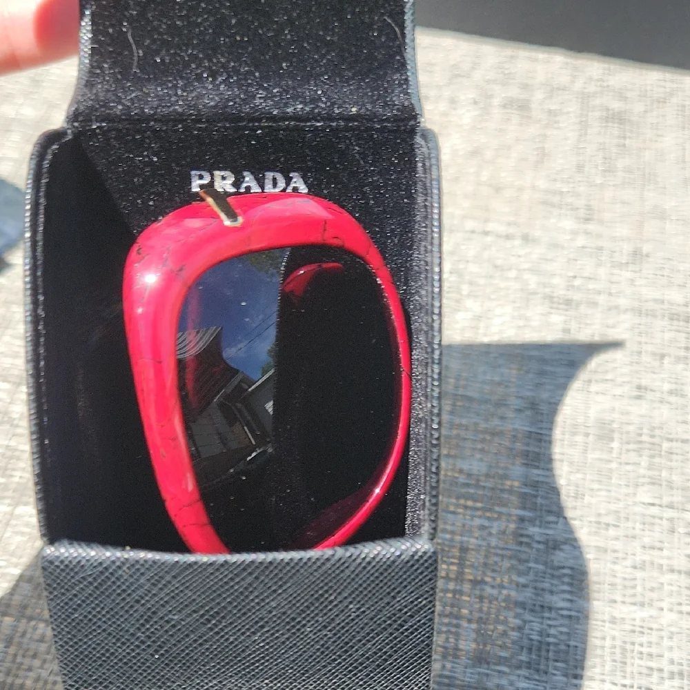 Prada Red Sunglasses - Picture 15 of 15